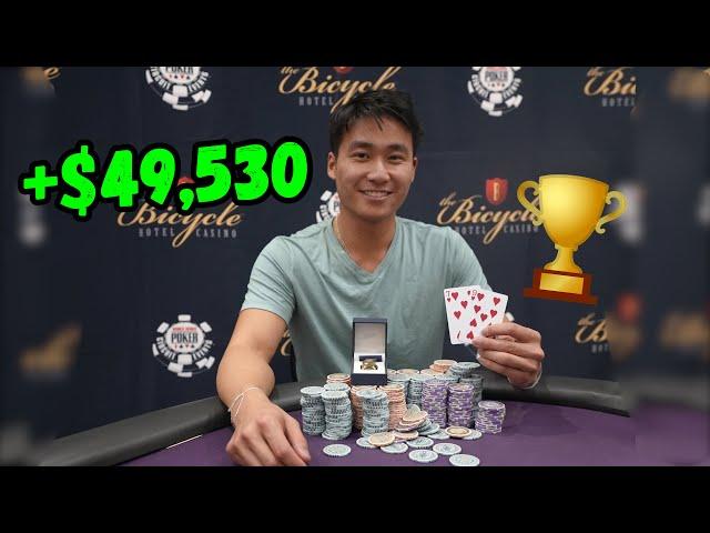 HOW I WON $49,530 AND A WSOP RING! | Poker Vlog #424