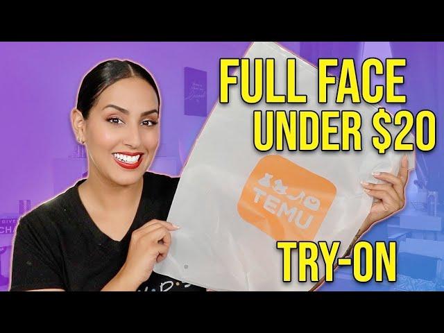 TEMU BEAUTY | Testing Out A Full Face Temu Makeup Under $20