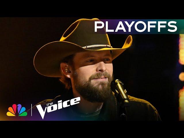 Jake Tankersley Dedicates Cody Johnson's "The Painter" to His Wife and Family | Voice Playoffs | NBC