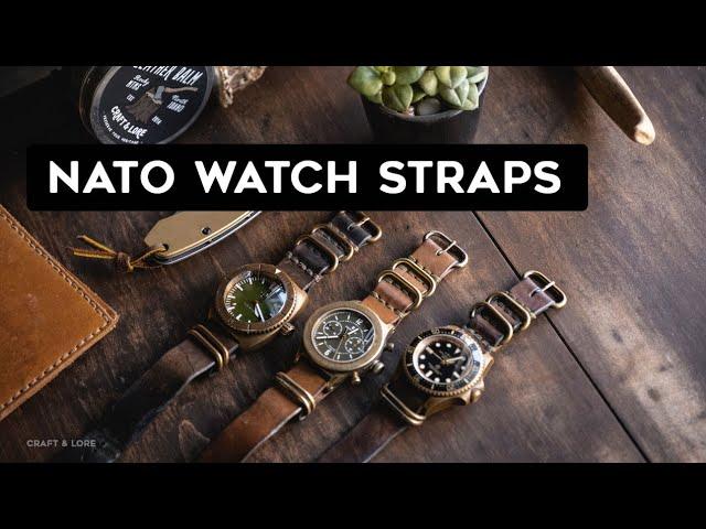 Leather N.A.T.O. Watch Strap, How to wear and install our rugged durable strap.