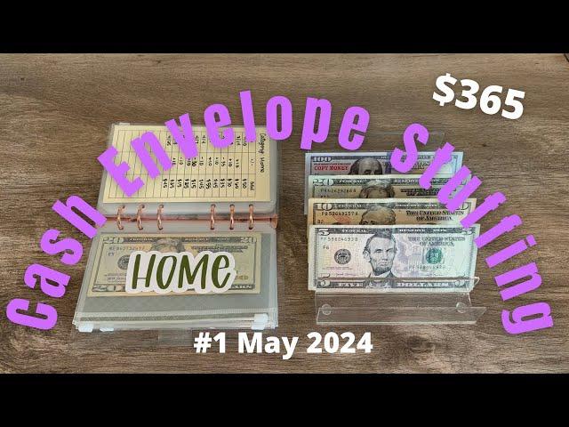 First Cash Stuffing of MAY 2024 // Low Income Weekly Budget