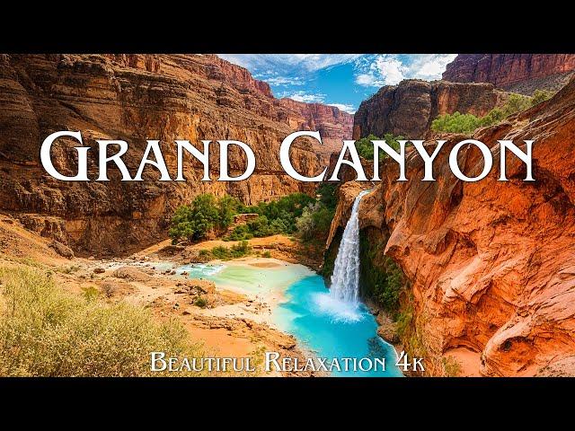 Grand Canyon National Park 4K - Stunning Footage Relaxation Film with Relaxing Music - 4K UHD