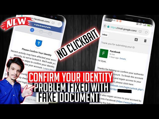 CONFIRM YOUR IDENTITY Facebook Problem Solved 2023 | Facebook Checkpoint Problem Solution | English