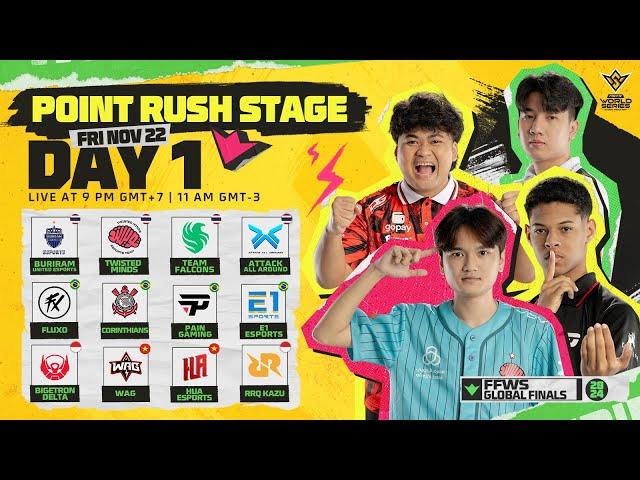 [EN] FFWS Global Finals 2024 | Point Rush Stage Day 1