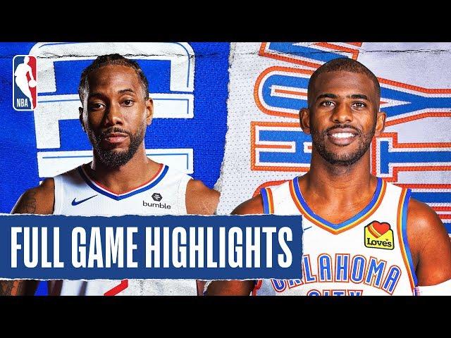 CLIPPERS at THUNDER | FULL GAME HIGHLIGHTS | March 3, 2020