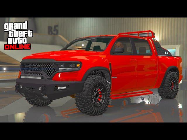 GTA 5 - Bravado Bison Hellfire XL (Dodge RAM 1500 TRX) - Vehicle Customization