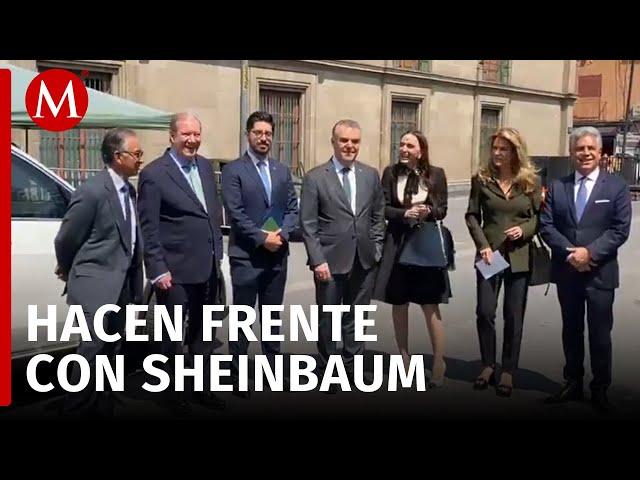 Ante aranceles de EU, empresarios se reúnen con Claudia Sheinbaum en Palacio Nacional