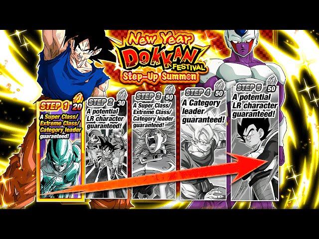 THE BANNER IN HISTORY! Dokkanfest Step Up New Year 2023 Summons Part 1 | Dragon Ball Z Dokkan Battle