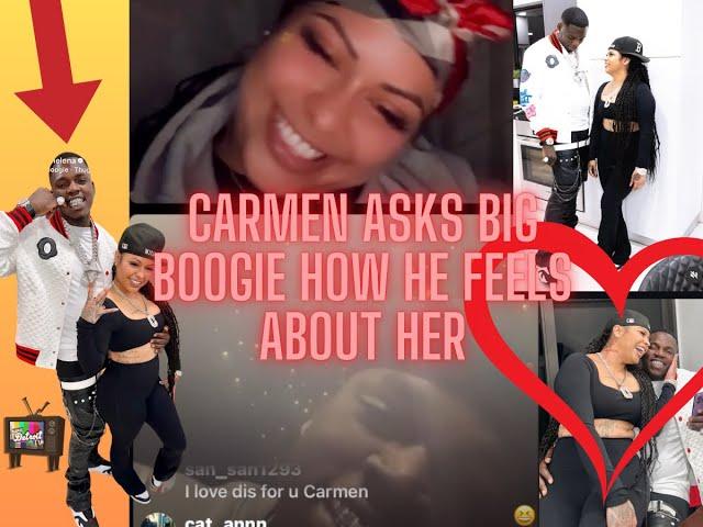 Carmen asked BIG BOOGIE how he feels about her, HE STARTED BLUSHING 