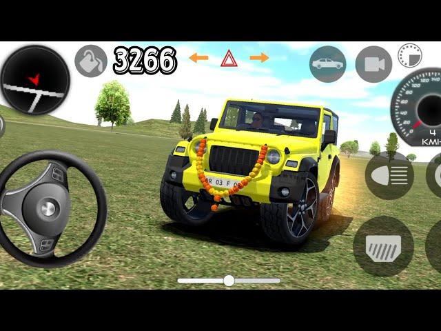 DOLLAR(SONG) INDIAN CARS MODIFIED DRIVING 3D THAR 3266 INDIAN CARS SIMULATOR 3D