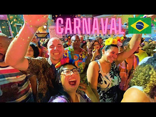 Gringos first BRAZIL CARNAVAL experience in Salvador (CRAZY!) 