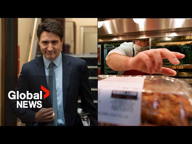 Trudeau announces 2-month GST cuts to food, holiday items, beer and more | FULL