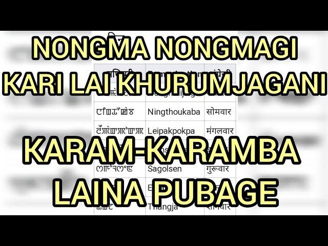 NONGMA-NONGMAGI PUBA LAI