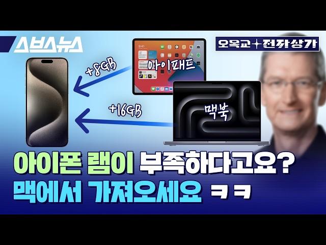 온디바이스 AI의 끝판왕 기술 선보인 애플 ㄷㄷ 아이폰 램을 맥에서 빌려온다고? / 오목교전자상가 EP.204