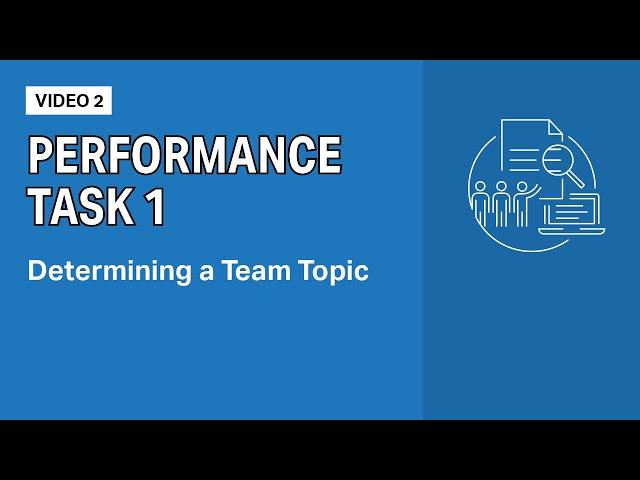 AP Seminar Performance Task 1: Determining a team topic