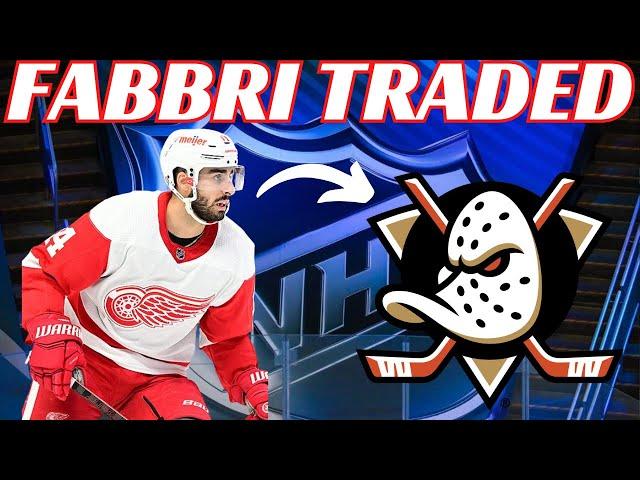 NHL Trade - Detroit Red Wings Trade Robbi Fabbri to Anaheim Ducks