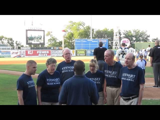 Stewart Home School Students Sing The National Anthem