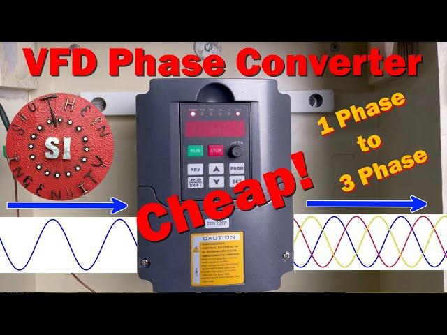 How to Size, Wire, and Program a VFD to Convert Single Phase Power Into 3 Phase Power
