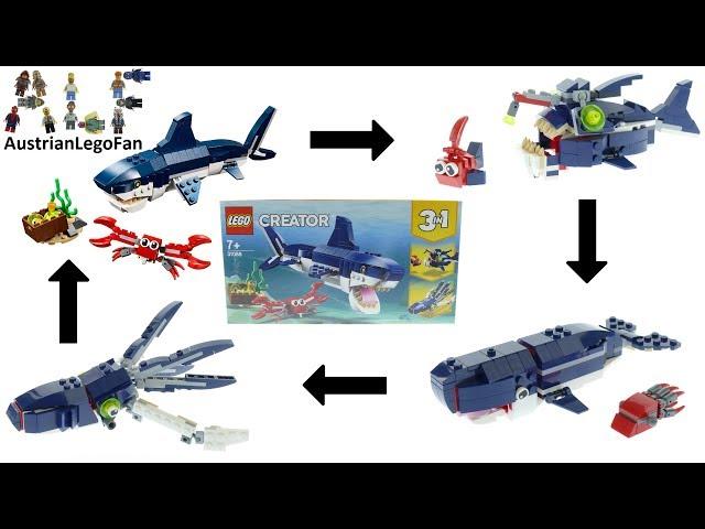 Lego Creator 31088 Deep Sea Creatures All 4 Models Speed Build