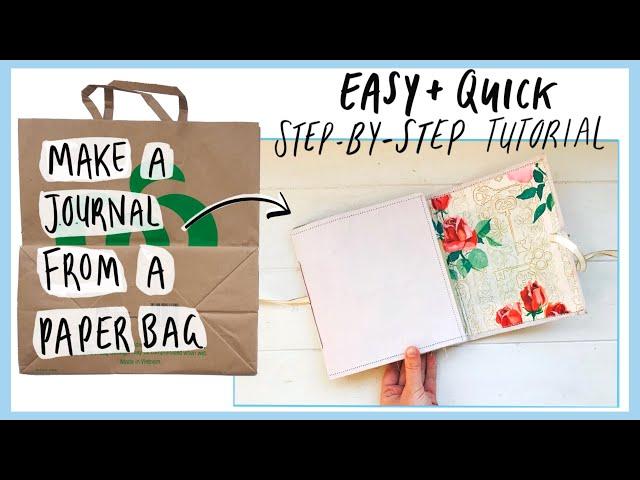 EASY Paper Bag Junk Journal Tutorial | Step By Step DIY Last Minute Gift