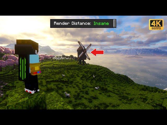 [Test] A Working Windmill | Create + Distant Horizons + Iris Shaders