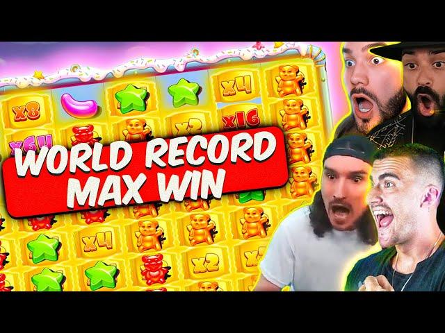 SUGAR RUSH 1000 MAX WIN: Top 5 World Record Wins (Roshtein, FrankDimes, Woods)