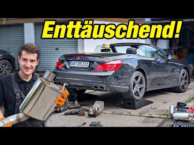 Das SL 500 Auspuff-Video ohne Happy End!