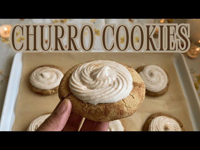 Soft Churro Cookies  Bake With Me