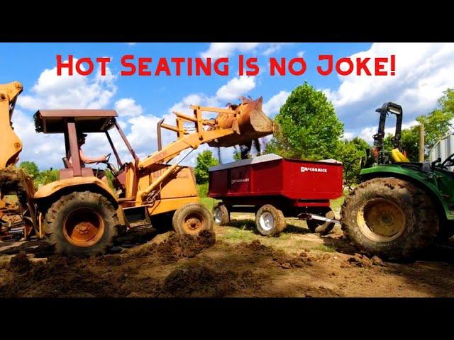 Wet Dirt - What To Do? - Tractor, Backhoe, and Barge Wagon (Round 2)