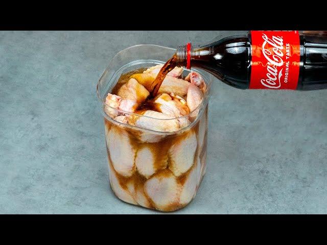Pour Coke over chicken wings and you'll thank me for this brilliant recipe!