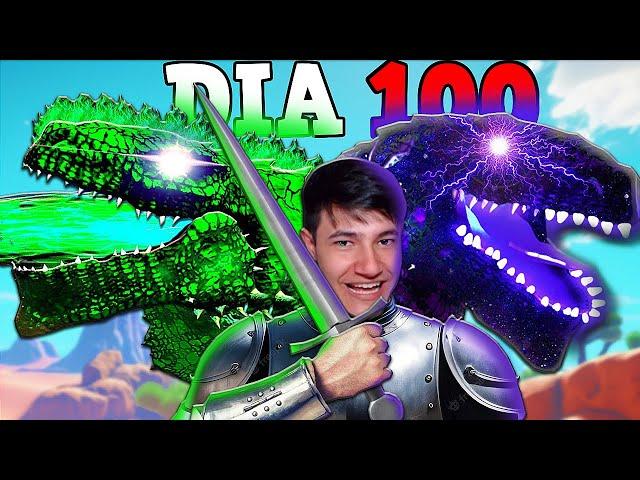 SOBREVIVI 100 DIAS NO ARK MEGA ZOOLÓGICO! DOMEI TODOS OS GODZILLAS!