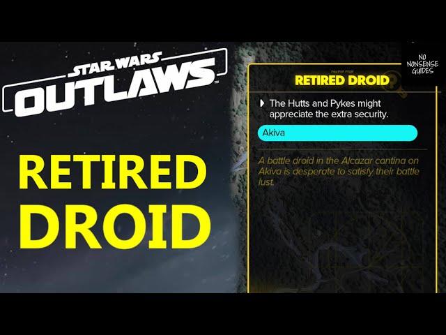 Star Wars Outlaws Retired Droid - Help Droid Get a Job