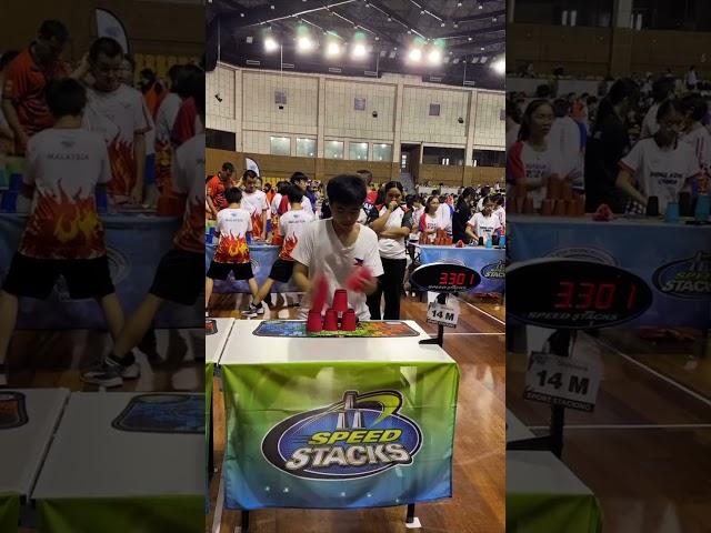 The cycle that crowned the Asian Open Champion  #sportstacking #speedstacking #cupstacking #fast