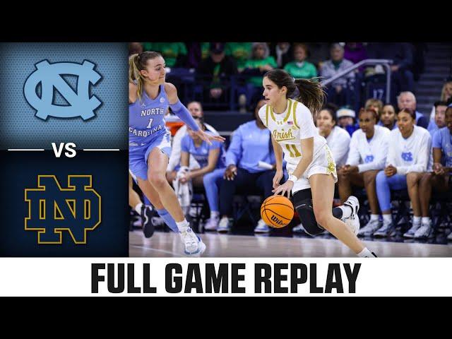 North Carolina vs. Notre Dame Full Game Replay | 2023-24 ACC Women’s Basketball