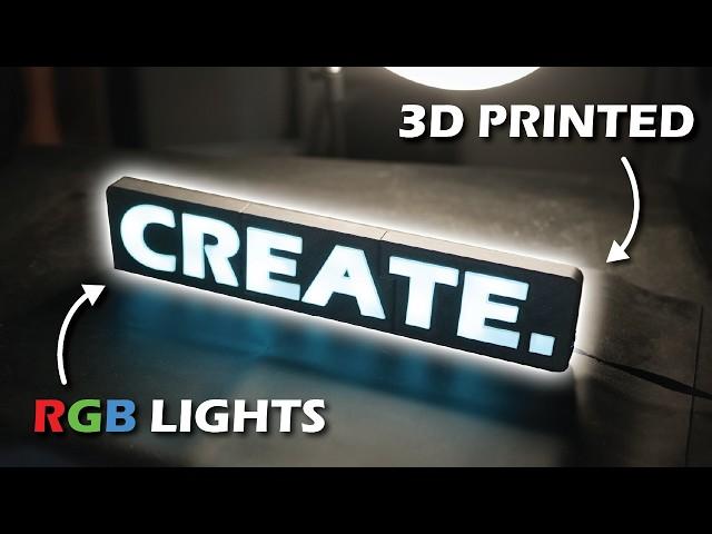 MAKE Your Own LED Signs with 3D Printing