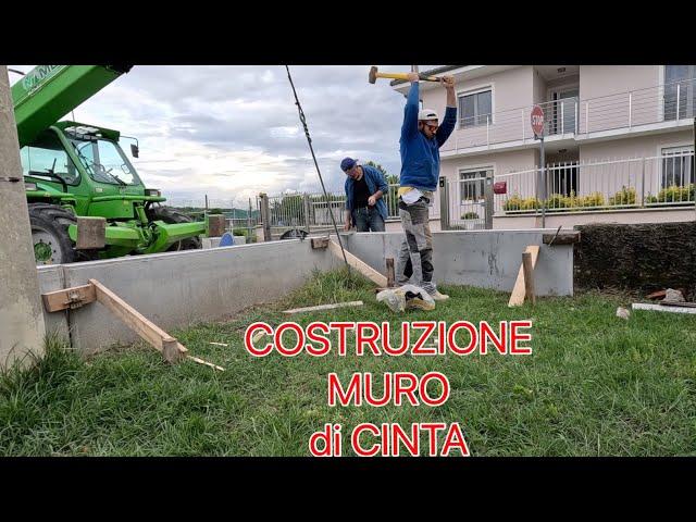 COSTRUZIONE MURO DI CINTA IN CEMENTO ARMATO