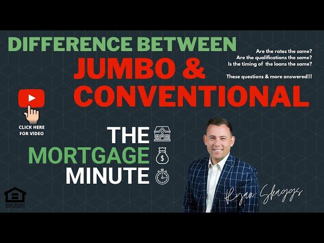 Jumbo vs Conforming Loans Explained | MORTGAGE MINUTE