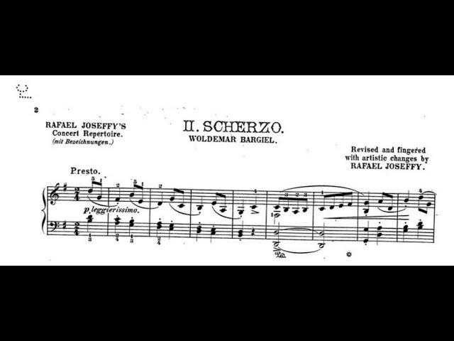 Woldemar Bargiel- Scherzo, Op.31 No.4