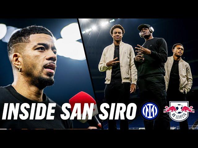 This is how HUGE the San Siro is from the INSIDE  Pitch walk & interview w/ Henrichs! 