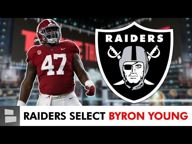 Las Vegas Raiders Select Defensive Lineman Byron Young From Alabama With Pick #70 In The NFL Draft