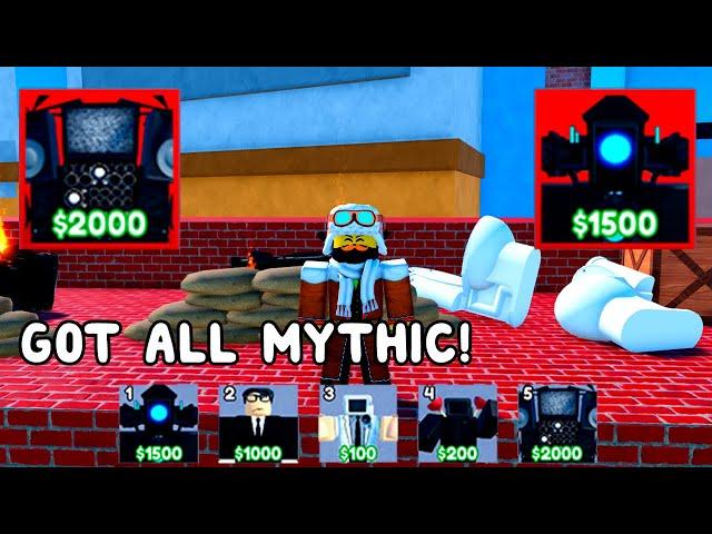 Noob To Pro In Toilet Tower Defense Roblox Get All Mythic!