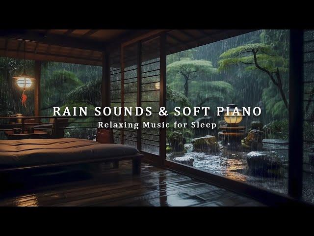 Relaxing Piano Music with Rain Sounds for Stress Relief - Sleep and Relax with Soothing Warm Room