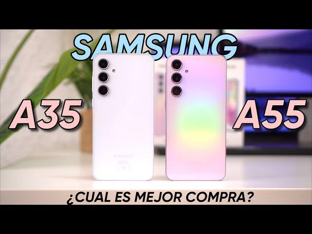 Samsung Galaxy A55 vs A35 ¿CUAL DEBES COMPRAR?