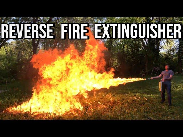 Flame Thrower made out of a Fire Extinguisher