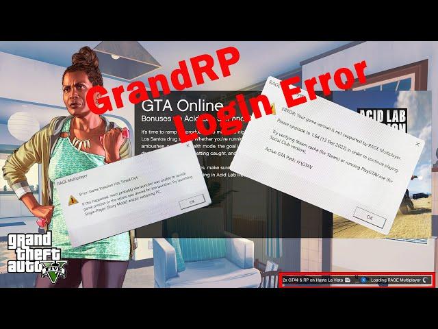 How to fix Grand RP Not Opening Launch Error and Login Problem 1000% Solve (HINDI)