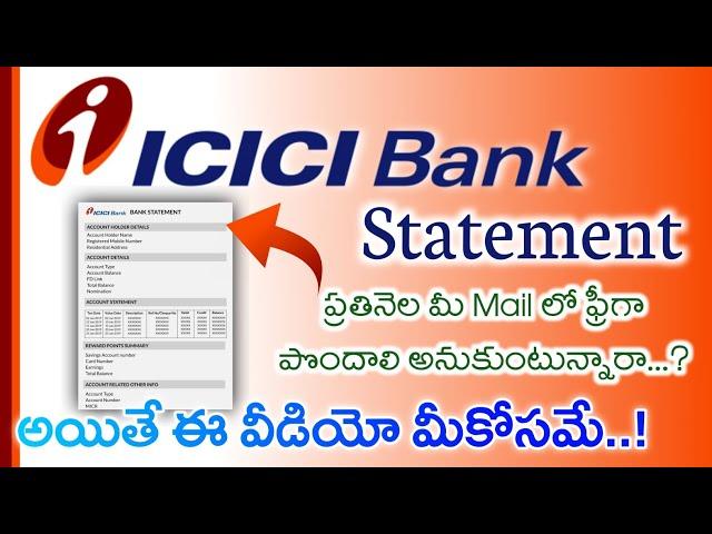 How to Auto Download every month ICICI Bank Statement Telugu || Jai Mobile Telugu