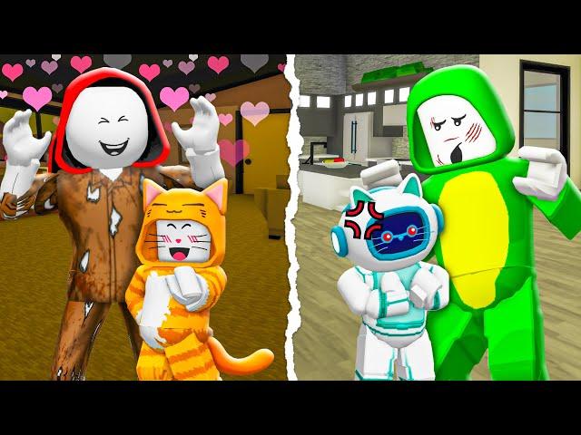 RICH ROBOCAT vs POOR REAL CAT | Maizen Roblox | ROBLOX Brookhaven RP - FUNNY MOMENTS