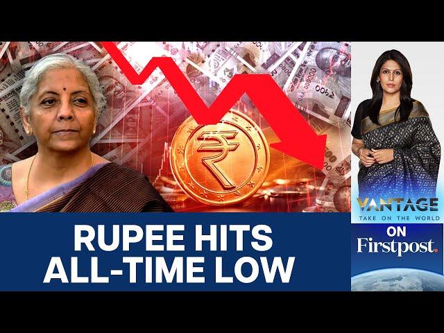 Sensex, Nifty & Rupee Fall, Prices Rise: Indian Economy Faces Risks | Vantage with Palki Sharma