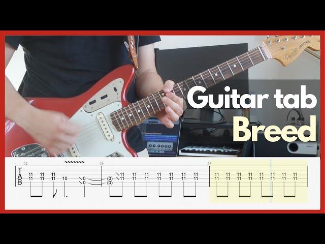 Nirvana - Breed (Guitar tabs)