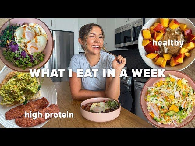 Healthy Meals for One | What I eat in a week - high protein, dairy free